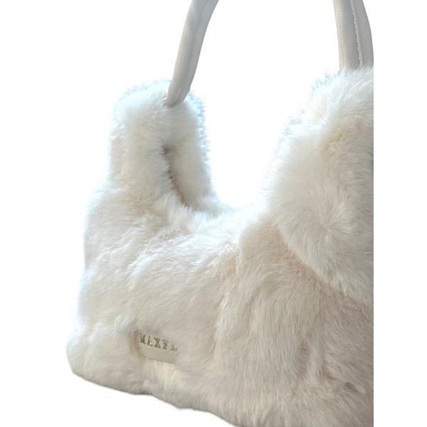 Women's fur shoulder and handbag Mohicans DW33 Beige