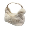 Women's fur shoulder and handbag Mohicans DW33 Dark Beige