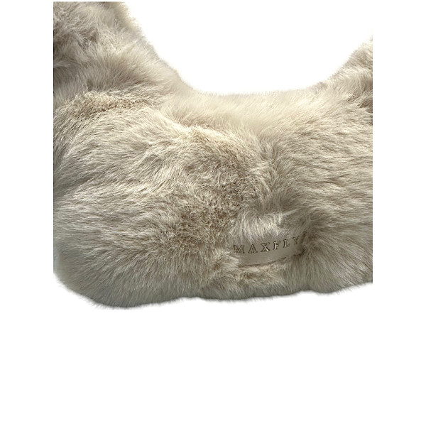 Women's fur shoulder and handbag Mohicans DW33 Dark Beige