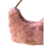 Women's fur shoulder and handbag Mohicans DW33 Pink