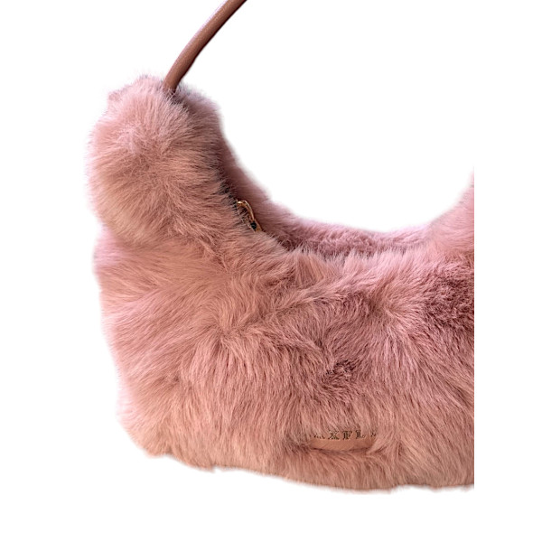 Women's fur shoulder and handbag Mohicans DW33 Pink