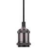 Modern Single Light Hanging Lamp with E27 DY-24 Black Lampshade