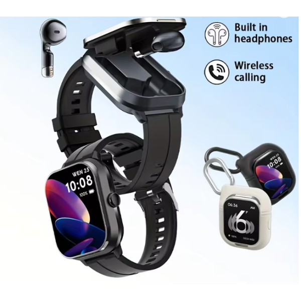 Έξυπνο Ρολόι με Ενσωματωμένα Ασύρματα Ακουστικά – 2 σε 1 Τεχνολογία