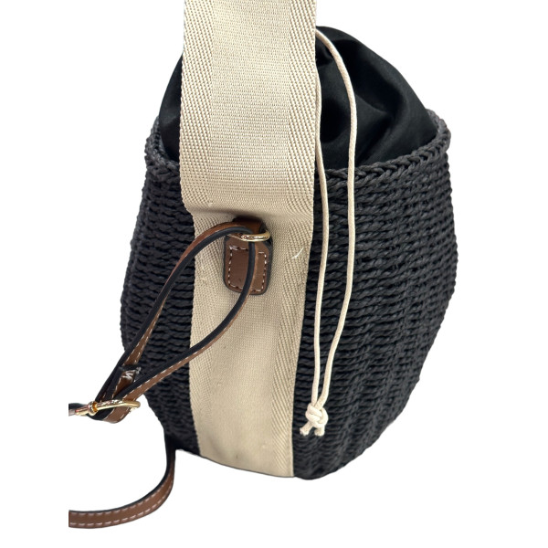 SHOULDER BAG MOHICANS WREATH F-01 BLACK