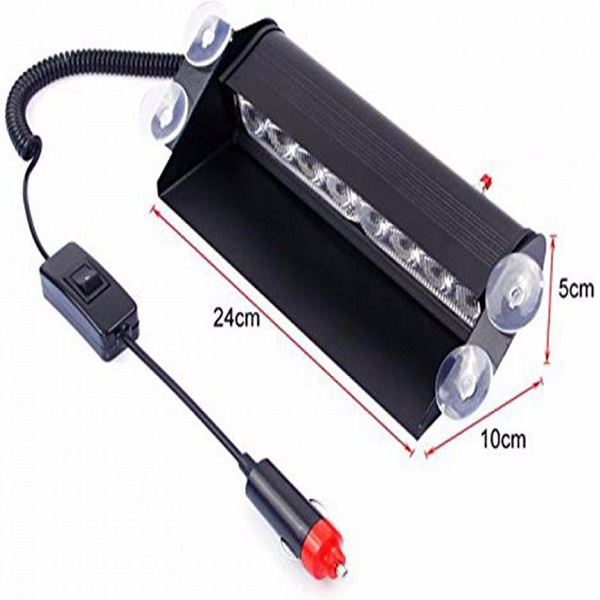 Φάρος Αυτοκινήτου Flash Light LED 8W 12V 24cm λευκό HW-0164