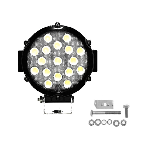 LED Αδιάβροχος Προβολέας Αλουμινίου 12V-24V 18cm 51W 17 SMD IP67 4080LM OYQP-0075