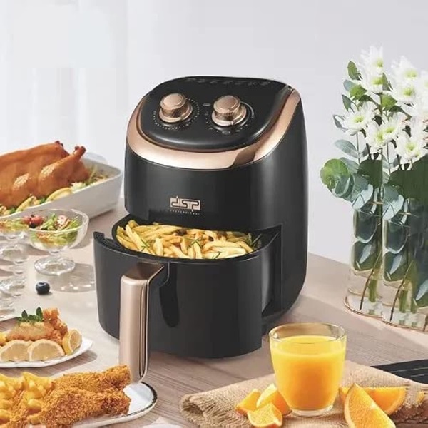 Φριτέζα Αέρος με Αποσπώμενο Κάδο 1200W 3.5lt DSP KB2078 μαύρη