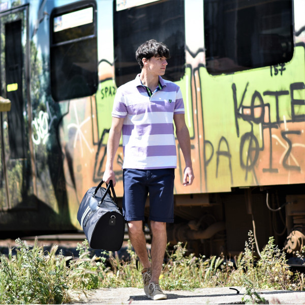 FT-304.BLUE MEN'S BERMUDA CHINOS MOHICANS