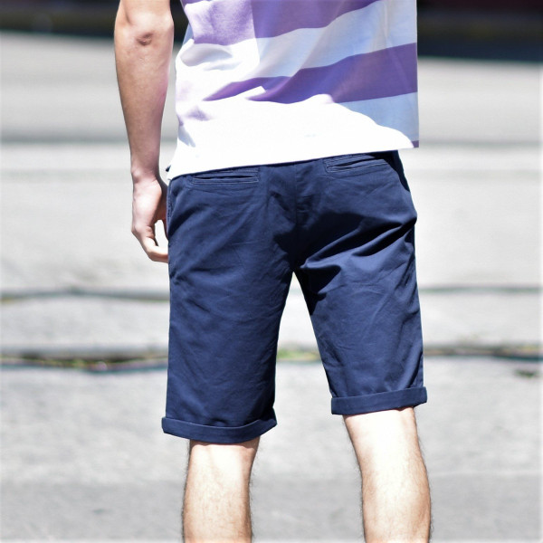 FT-304.BLUE MEN'S BERMUDA CHINOS MOHICANS