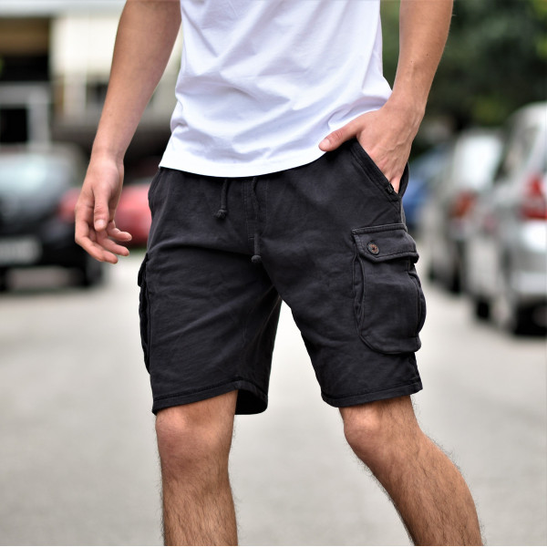 MEN'S SHORTS CARGO MOHICANS FT-310.BLACK