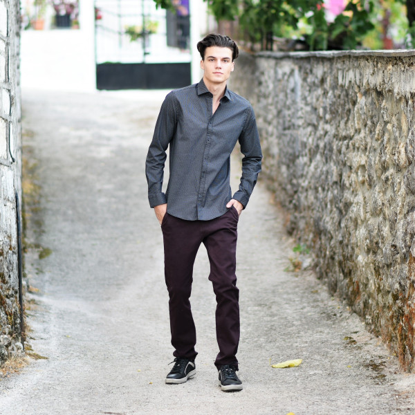 TROUSERS CHINOS MOHICANS FT-501 BORDO