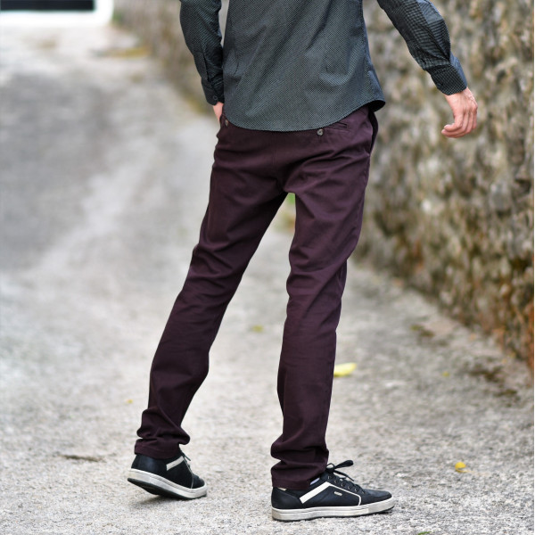 TROUSERS CHINOS MOHICANS FT-501 BORDO