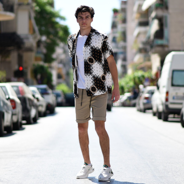 MEN'S BERMUDA CHINOS MOHICANS FT-510.BEIGE