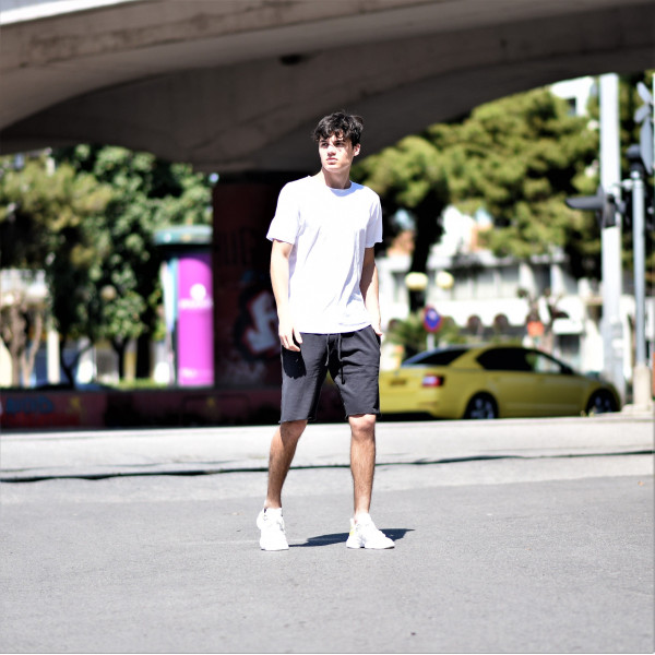 ΑΝΔΡΙΚΗ ΜΠΛΟΥΖΑ T-SHIRT ΛΑΙΜΟΣ ΜΟΝΟΧΡΩΜΗ MOHICANS FT-600.WHITE