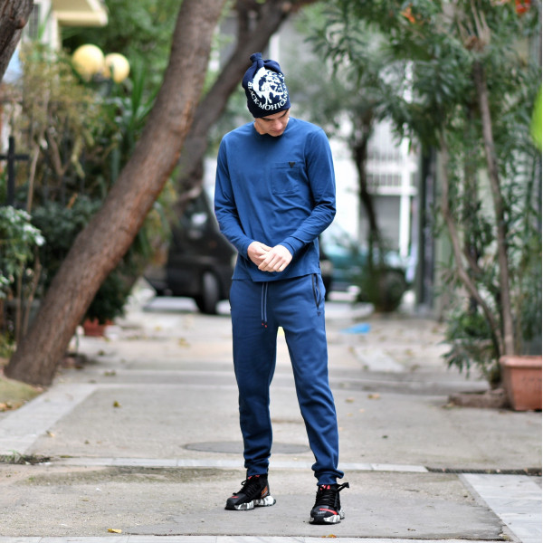 MEN T-SHIRT MOHICANS FT1025 INDIGO