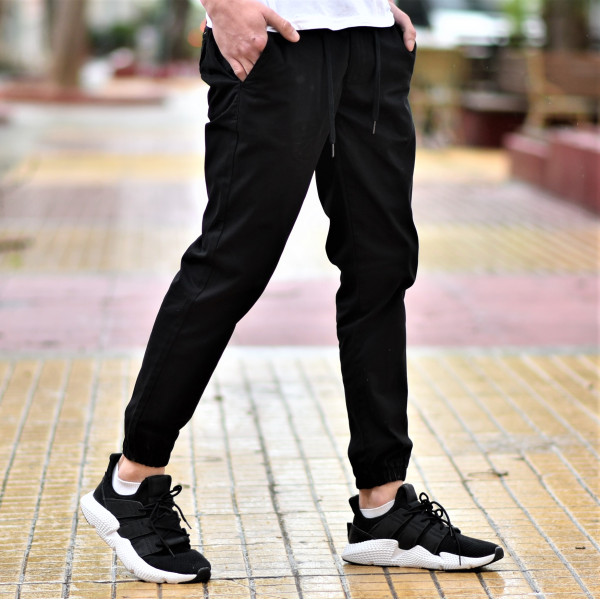 TROUSERS JOGGER MOHICANS FT222-402 BLACK