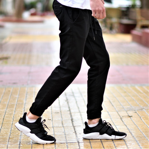 TROUSERS JOGGER MOHICANS FT222-402 BLACK