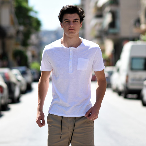 ΑΝΔΡΙΚΗ ΜΠΛΟΥΖΑ ΡΙΠ ΤΟΥ ΠΑΠΠΟΥ MOHICANS FT602.WHITE