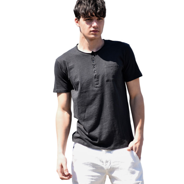 ΑΝΔΡΙΚΗ ΜΠΛΟΥΖΑ ΡΙΠ ΤΟΥ ΠΑΠΠΟΥ MOHICANS FT602.BLACK