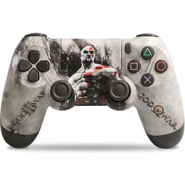 Ασύρματο Doubleshock Gamepad για Android / PC / PS3 / PS4 / iOS God Of War Γκρι