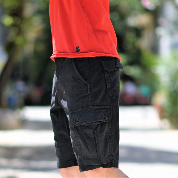 MEN'S BERMUDA CARGO MOHICANS GB300 BLACK