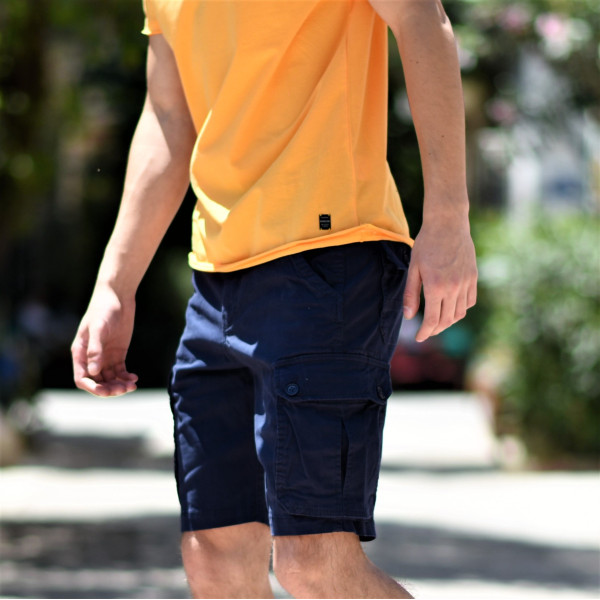 MEN'S BERMUDA CARGO MOHICANS GB-300.BLUE