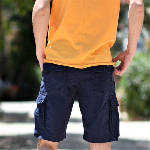 MEN'S BERMUDA CARGO MOHICANS GB-300.BLUE
