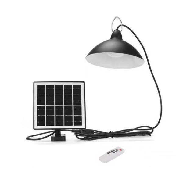 LED Ηλιακή Επαναφορτιζόμενη Κρεμαστή Λάμπα με Χρονοδιακόπτη και Τηλεχειριστήριο σε Ψυχρό Λευκό Φωτισμό GD-8620