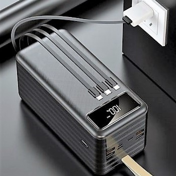 POWER BANK 60000mAh ME ΦΑΚΟ 4 ΘΥΡΕΣ USB-A ΚΑΙ ΘΥΡΑ USB-C GP860.ΜΑΥΡΟ