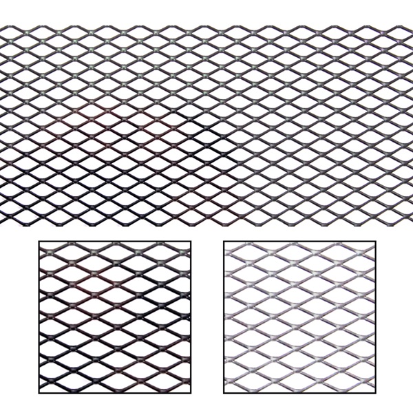 Διακοσμητική Σίτα Αλουμινίου Προφυλακτήρα-Ποδιάς Αυτοκινήτου 100x33 εκ. Ρόμβος 10x5mm HW-0165