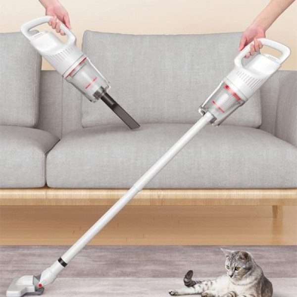 Wireless Rechargeable USB Mini Stick Vacuum Cleaner with Extension GV-218 White