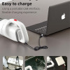 Wireless Rechargeable USB Mini Stick Vacuum Cleaner with Extension GV-218 White