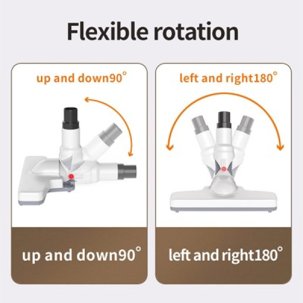 Wireless Rechargeable USB Mini Stick Vacuum Cleaner with Extension GV-218 White