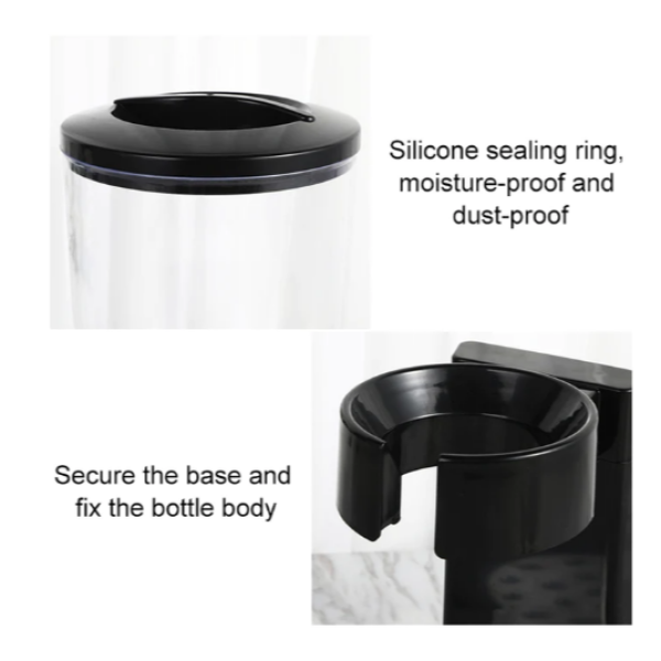 Διανομέας Δημητριακών Double Cereal Dispenser 2x500ml GV-901 Μαύρο