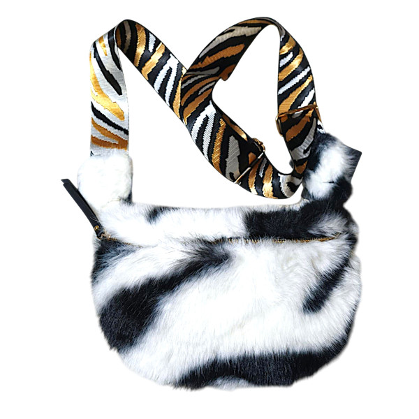 Γυναικείο bum bag τσαντάκι Ζέβρα Mohicans Η3332-2