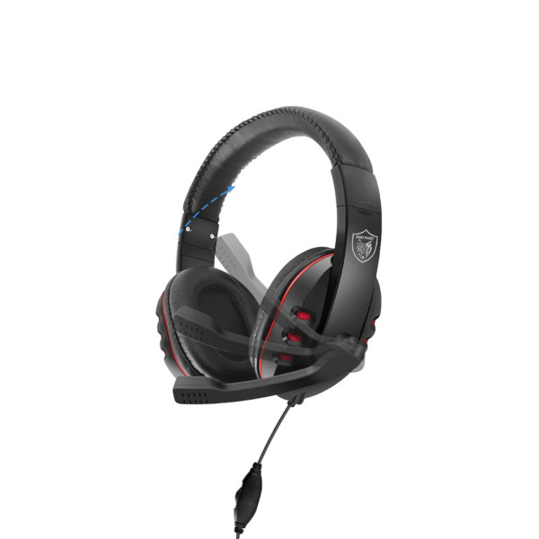 J08 On Ear Gaming Headset με σύνδεση 2x3.5mm / 3.5mm Κόκκινο
