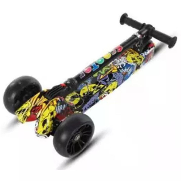 ΠΑΙΔΙΚΟ ΠΑΤΙΝΙ ΑΝΑΔΙΠΛΟΥΜΕΝΟ ΜΕ ΜΟΥΣΙΚΗ FLASH WHEELL ΤΡΙΤΡΟΧΟ HB108 ΠΟΛΥΧΡΩΜΟ