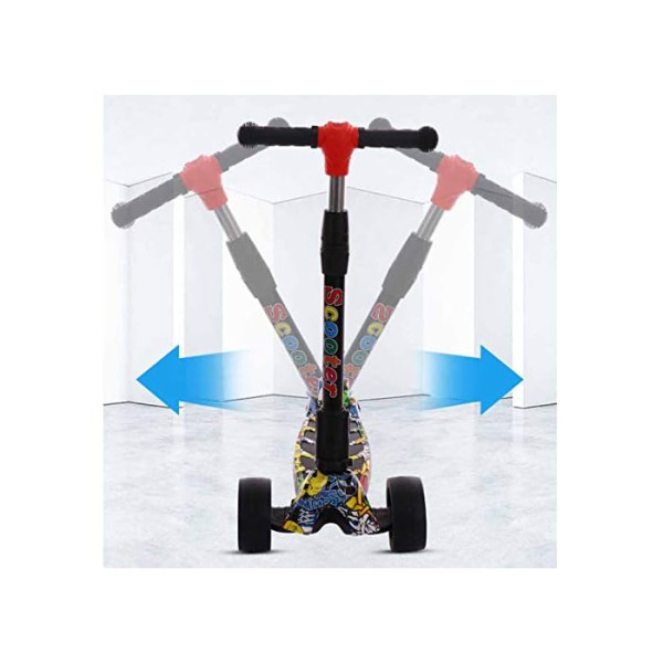 ΠΑΙΔΙΚΟ ΠΑΤΙΝΙ ΑΝΑΔΙΠΛΟΥΜΕΝΟ ΜΕ ΜΟΥΣΙΚΗ FLASH WHEELL ΤΡΙΤΡΟΧΟ HB108 ΠΟΛΥΧΡΩΜΟ