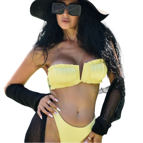 ΓΥΝΑΙΚΕΙΟ ΜΑΓΙΟ ΜΠΙΚΙΝΙ BRAZIL ΒΑΘΥ V MOHICANS HD20-21 ΚΙΤΡΙΝΟ