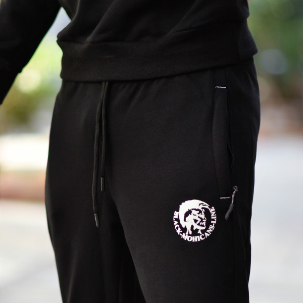 MEN'S BOTTOMS SWEATSHIRT MOHICANS HEAD1 BLACK