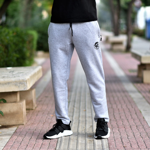 MEN'S BOTTOMS SWEATSHIRT MOHICANS HEAD1 GRAY