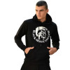 MEN'S SWEATSHIRT HOODED MOHICANS HEADH01 BLACK