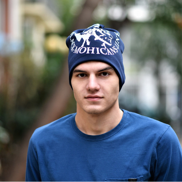 MEN'S HAT MOHICANS HEADH4.BLUE