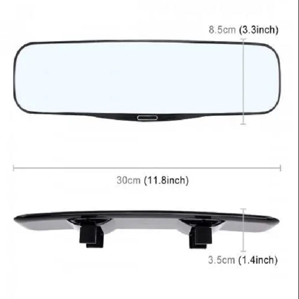 Εσωτερικός κυρτός καθρέπτης αυτοκινήτου 30εκ. γαλάζια απόχρωση HW-0192