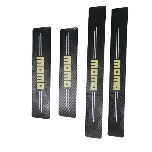 Σετ Προστατευτικά Εσωτερικά Μασπιέ Πόρτας Carbon Style Αυτοκόλλητα 4 Τεμάχια MOMO HW-0210