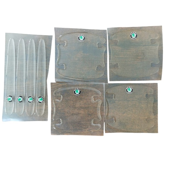 Προστατευτικά Πόρτας Αυτοκινήτου Διάφανα 8τμχ HW-0290 SKODA