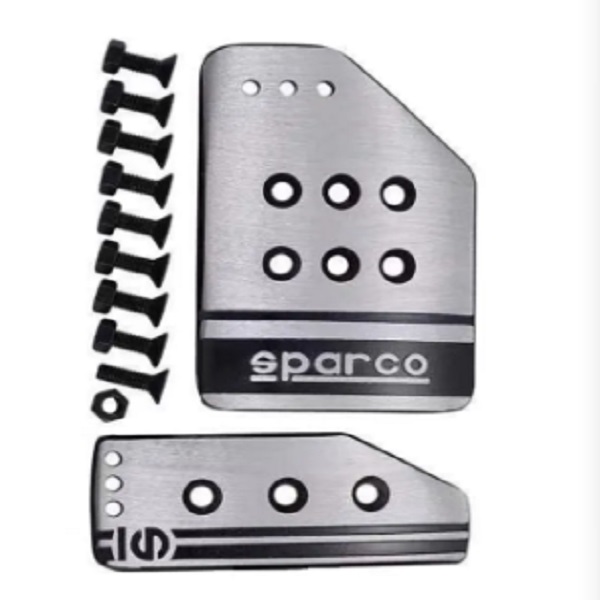 Πεταλίερα αυτοκινήτου 2 τμχ. SPARCO HW-0305S ασημί χρώμα