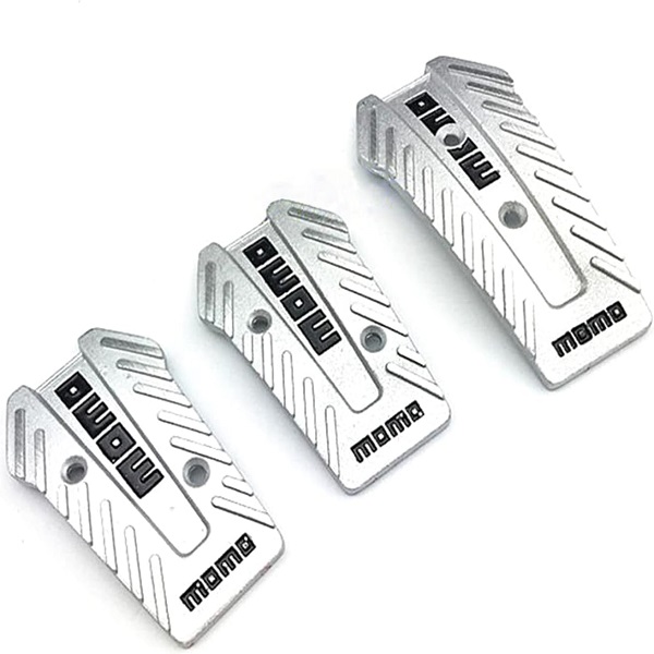 Πεταλίερα αυτοκινήτου 3 τμχ. MOMO HW-0306S ασημί χρώμα