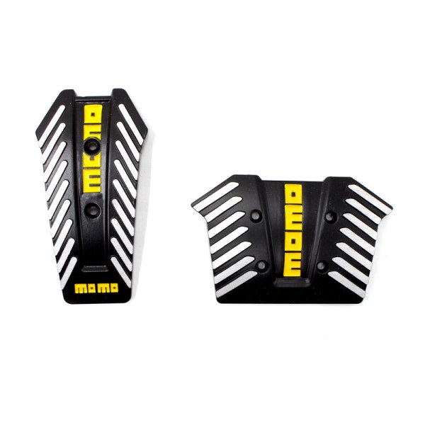 Πεταλίερα αυτοκινήτου 2 τμχ. MOMO HW-0307B μαύρο χρώμα