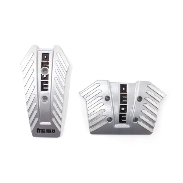 Πεταλίερα αυτοκινήτου 2 τμχ. MOMO HW-0307S ασημί χρώμα